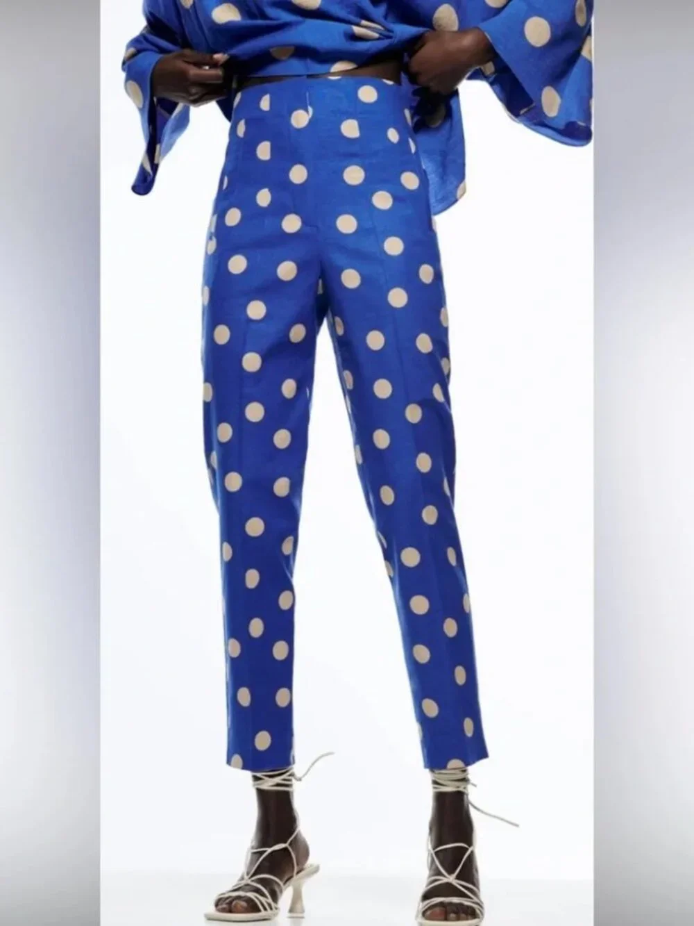Zara Blue Polka Dot Pants
